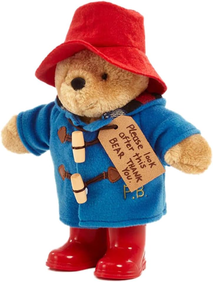 Paddington Bear PA1489 Paddington with Boots & Embroidered Jacket Medium,Gold,Red