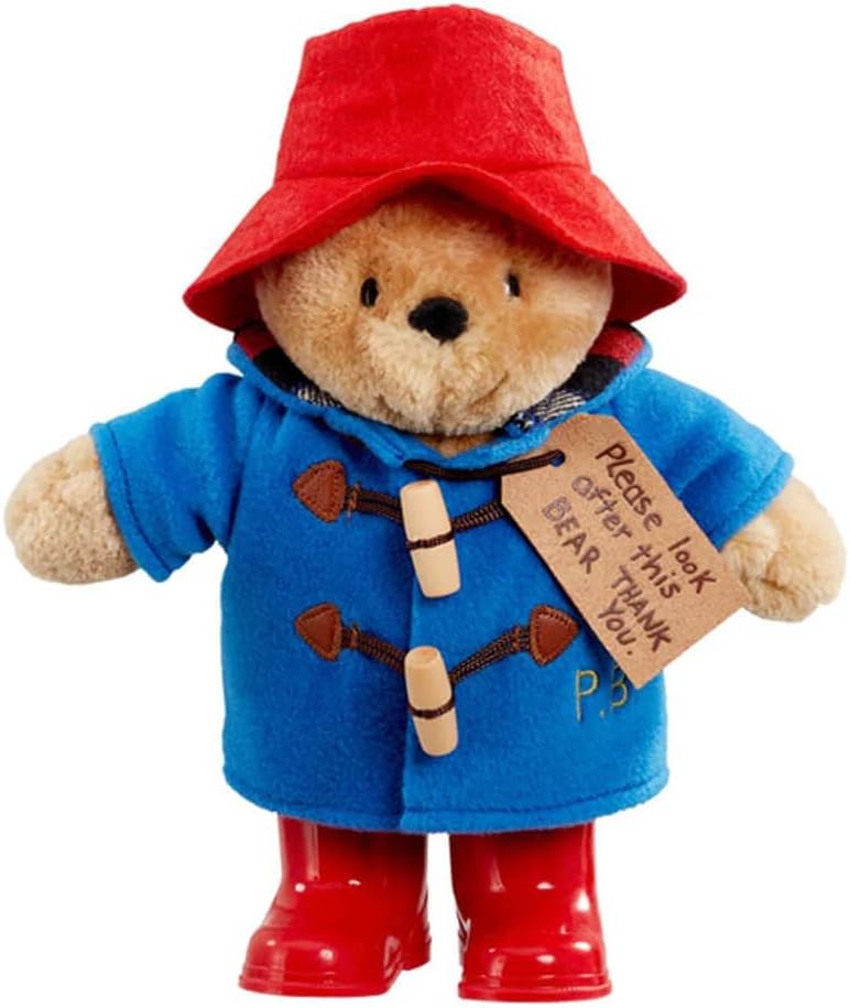 Paddington Bear PA1489 Paddington with Boots & Embroidered Jacket Medium,Gold,Red