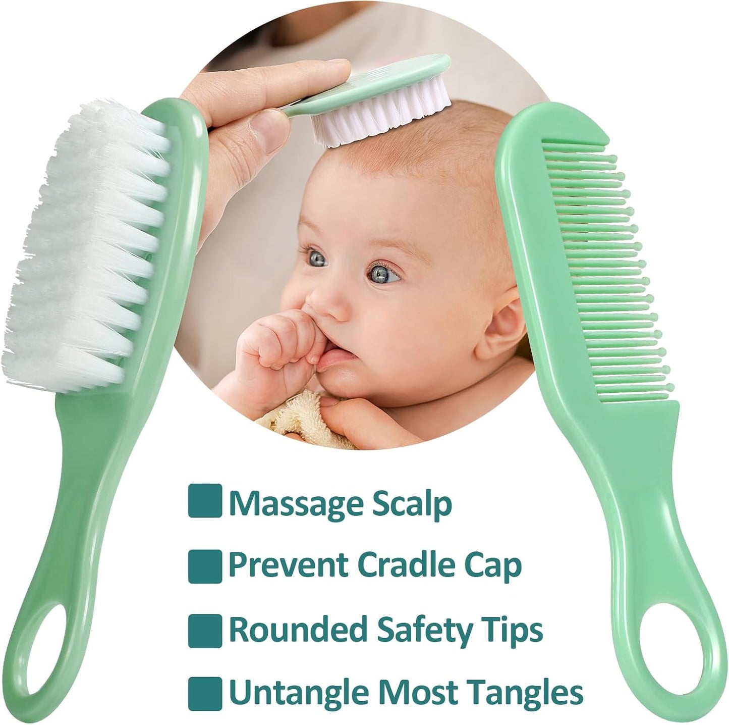 Baby Grooming Kit, Infant Safety Care Set with Hair Brush Comb Nail Clipper Nasal Aspirator Ear Cleaner,Baby Essentials Kit for Newborn Girls Boys (Pink Baby Grooming kit)