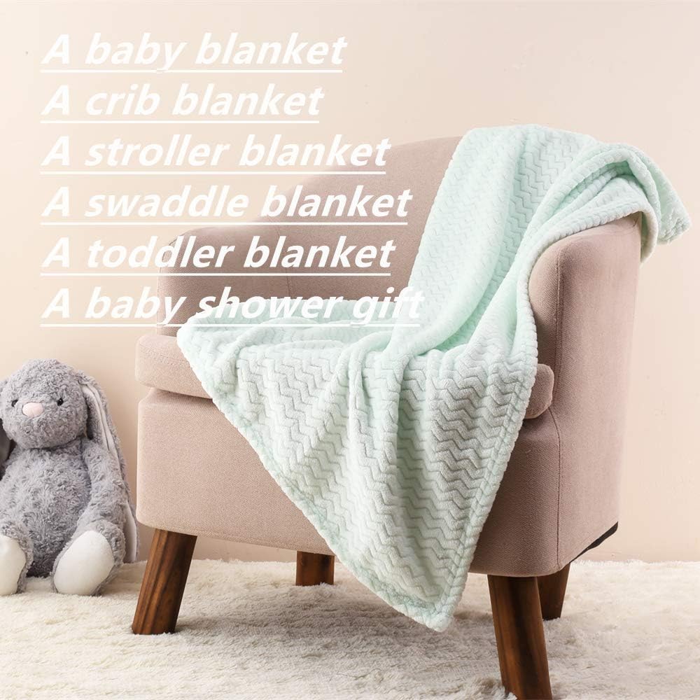 CREVENT 76x102cm Cute Cozy Fluffy Warm Baby Blanket for Girls Infants Toddlers' Bedding Crib Cot Stroller, Baby Shower Birthday Newborn's Pink- Baby Giraffe