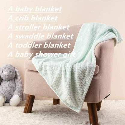 CREVENT 76x102cm Cute Cozy Fluffy Warm Baby Blanket for Girls Infants Toddlers' Bedding Crib Cot Stroller, Baby Shower Birthday Newborn's Pink- Baby Giraffe