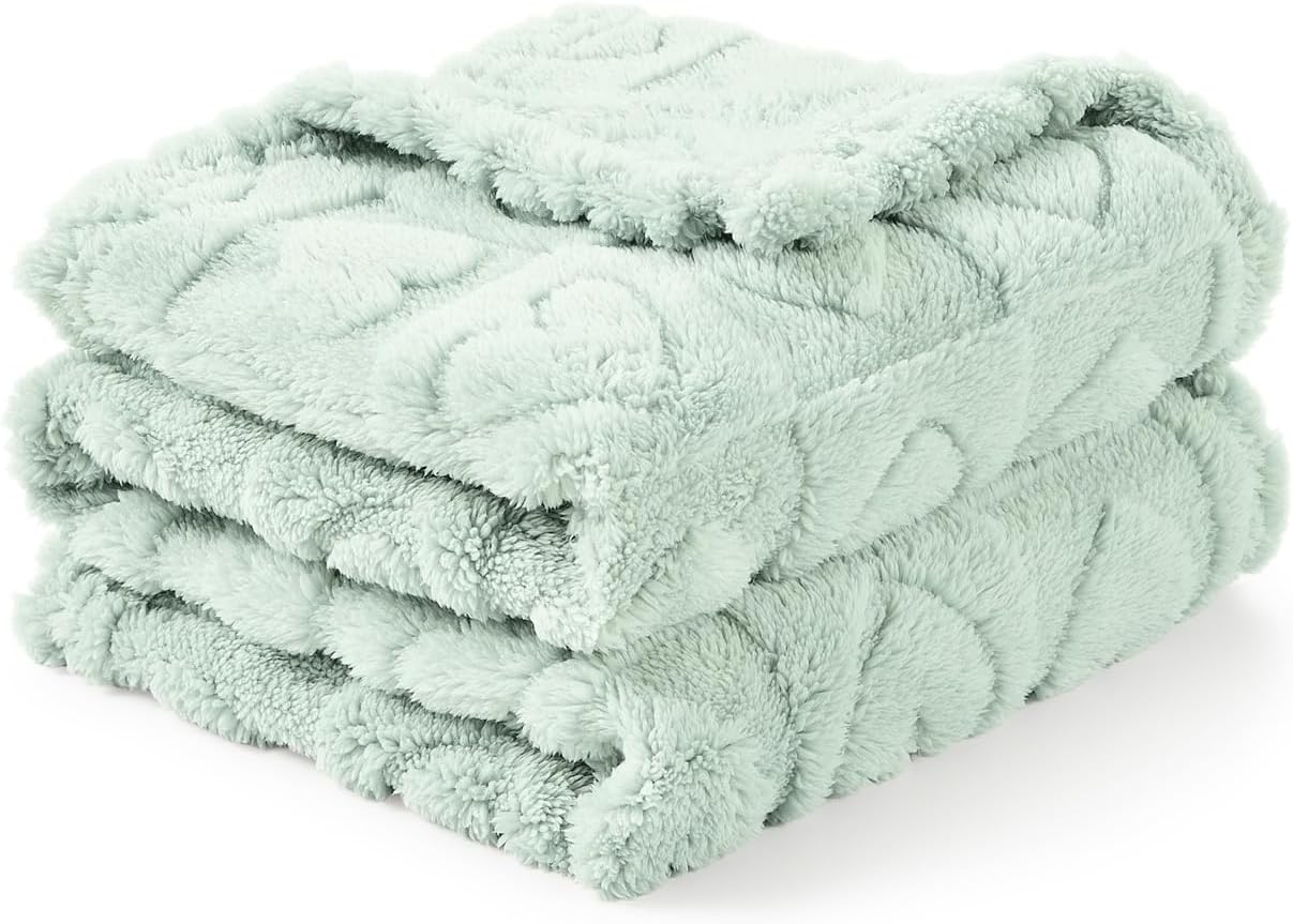 CREVENT 76x102cm Cute Cozy Fluffy Warm Baby Blanket for Girls Infants Toddlers' Bedding Crib Cot Stroller, Baby Shower Birthday Newborn's Pink- Baby Giraffe