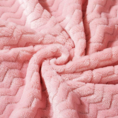 CREVENT 76x102cm Cute Cozy Fluffy Warm Baby Blanket for Girls Infants Toddlers' Bedding Crib Cot Stroller, Baby Shower Birthday Newborn's Pink- Baby Giraffe