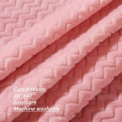 CREVENT 76x102cm Cute Cozy Fluffy Warm Baby Blanket for Girls Infants Toddlers' Bedding Crib Cot Stroller, Baby Shower Birthday Newborn's Pink- Baby Giraffe