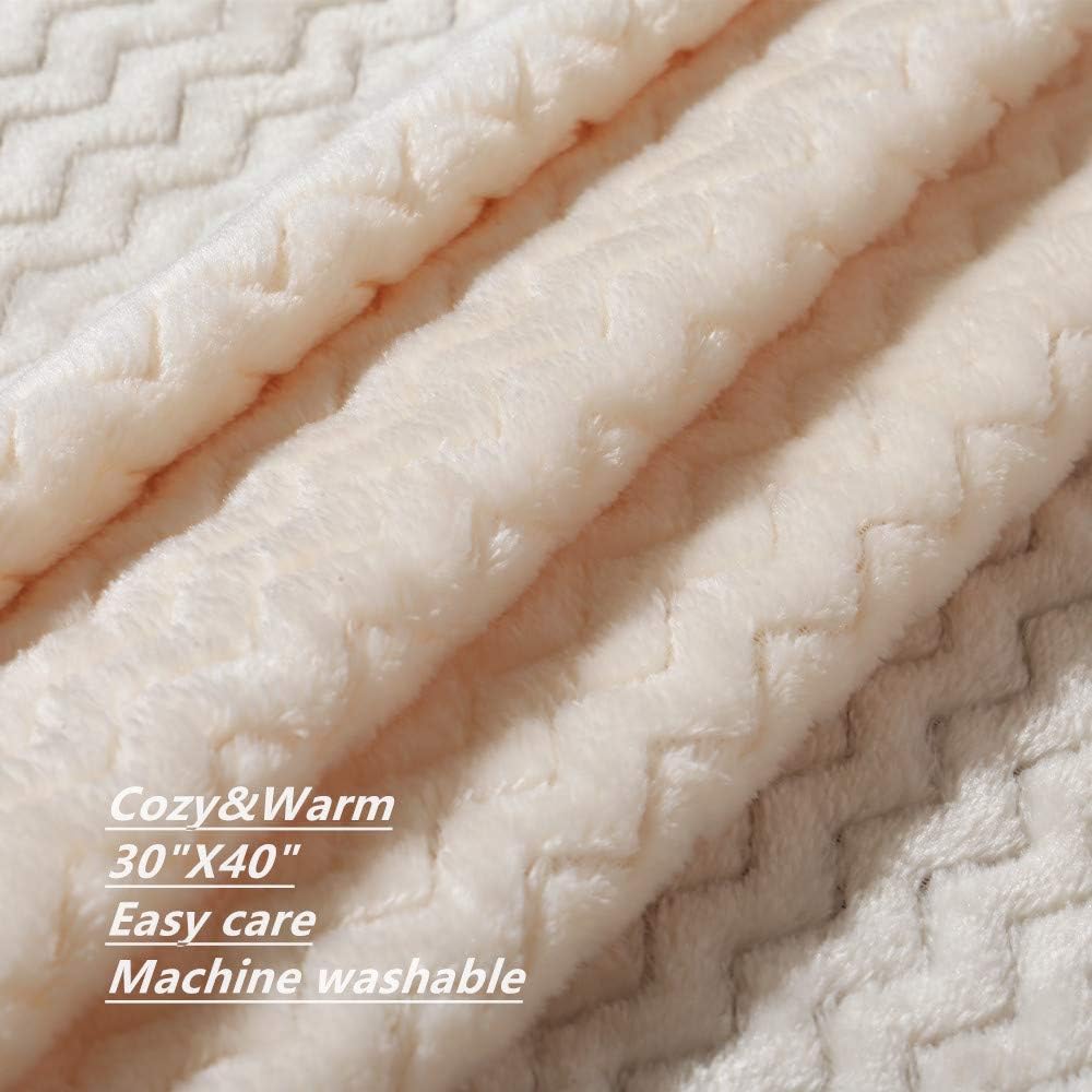 CREVENT 76x102cm Cute Cozy Fluffy Warm Baby Blanket for Girls Infants Toddlers' Bedding Crib Cot Stroller, Baby Shower Birthday Newborn's Pink- Baby Giraffe