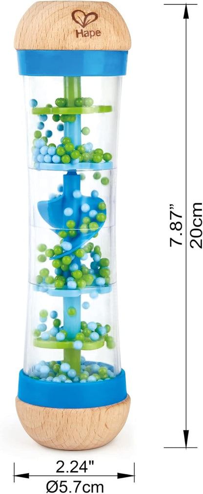 Hape Beaded Raindrops Rattle Educational/Kids/Baby/Sound Musical Wooden Toy BL