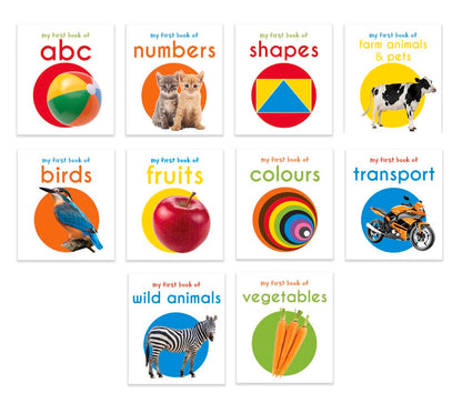 My First Library : Boxset of 10 Board Books for Kids