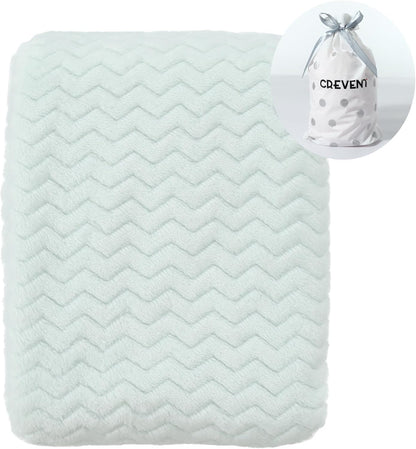 CREVENT 76x102cm Cute Cozy Fluffy Warm Baby Blanket for Girls Infants Toddlers' Bedding Crib Cot Stroller, Baby Shower Birthday Newborn's Pink- Baby Giraffe