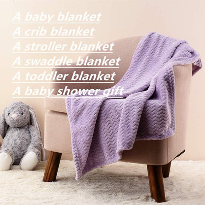 CREVENT 76x102cm Cute Cozy Fluffy Warm Baby Blanket for Girls Infants Toddlers' Bedding Crib Cot Stroller, Baby Shower Birthday Newborn's Pink- Baby Giraffe
