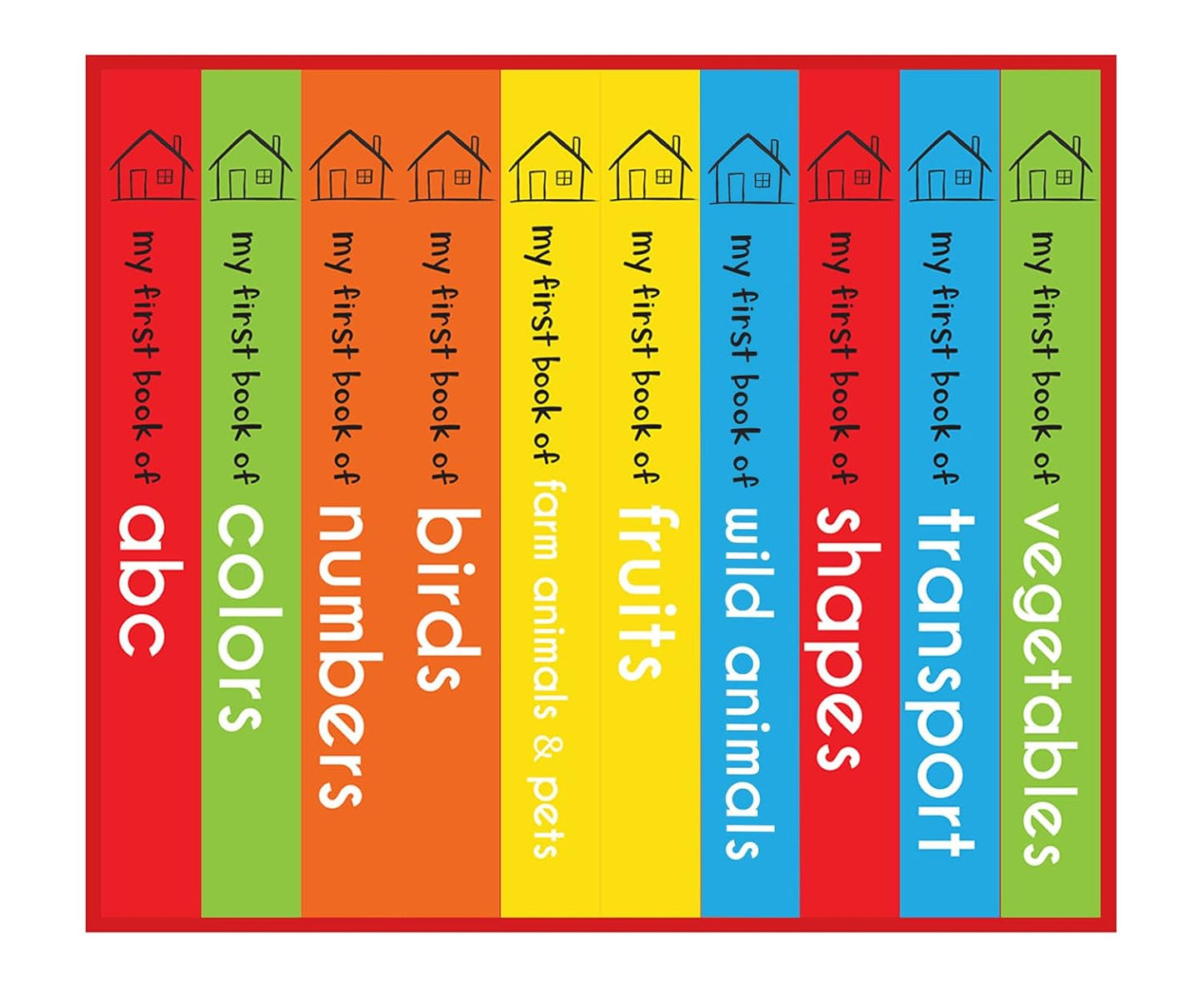 My First Library : Boxset of 10 Board Books for Kids