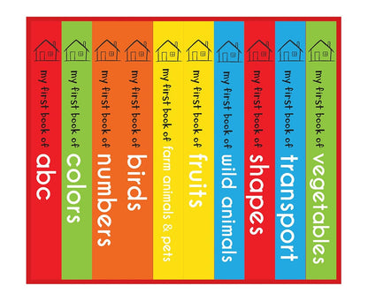 My First Library : Boxset of 10 Board Books for Kids