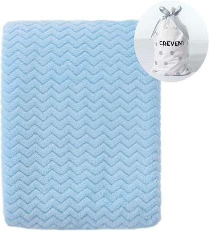 CREVENT 76x102cm Cute Cozy Fluffy Warm Baby Blanket for Girls Infants Toddlers' Bedding Crib Cot Stroller, Baby Shower Birthday Newborn's Pink- Baby Giraffe