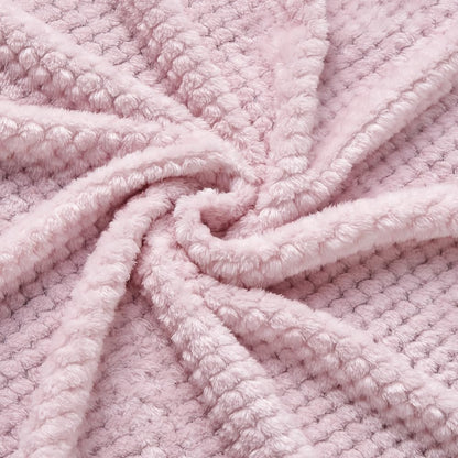 CREVENT 76x102cm Cute Cozy Fluffy Warm Baby Blanket for Girls Infants Toddlers' Bedding Crib Cot Stroller, Baby Shower Birthday Newborn's Pink- Baby Giraffe