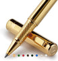 Scriveiner Gold Rollerball Pen - Stunning Luxury Pen with 24K Gold Finish, Schmidt Ink Refill, Best Roller Ball Pen Gift Set for Men & Women, Professional, Executive Office, Nice Pens