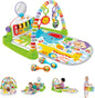 Fisher-Price Baby Playmat Deluxe Kick & Play Piano Gym, Green Musical Learning Toy with 2 Rattle Maracas for Developmental Play Newborns 0+ Months (Amazon Exclusive)
