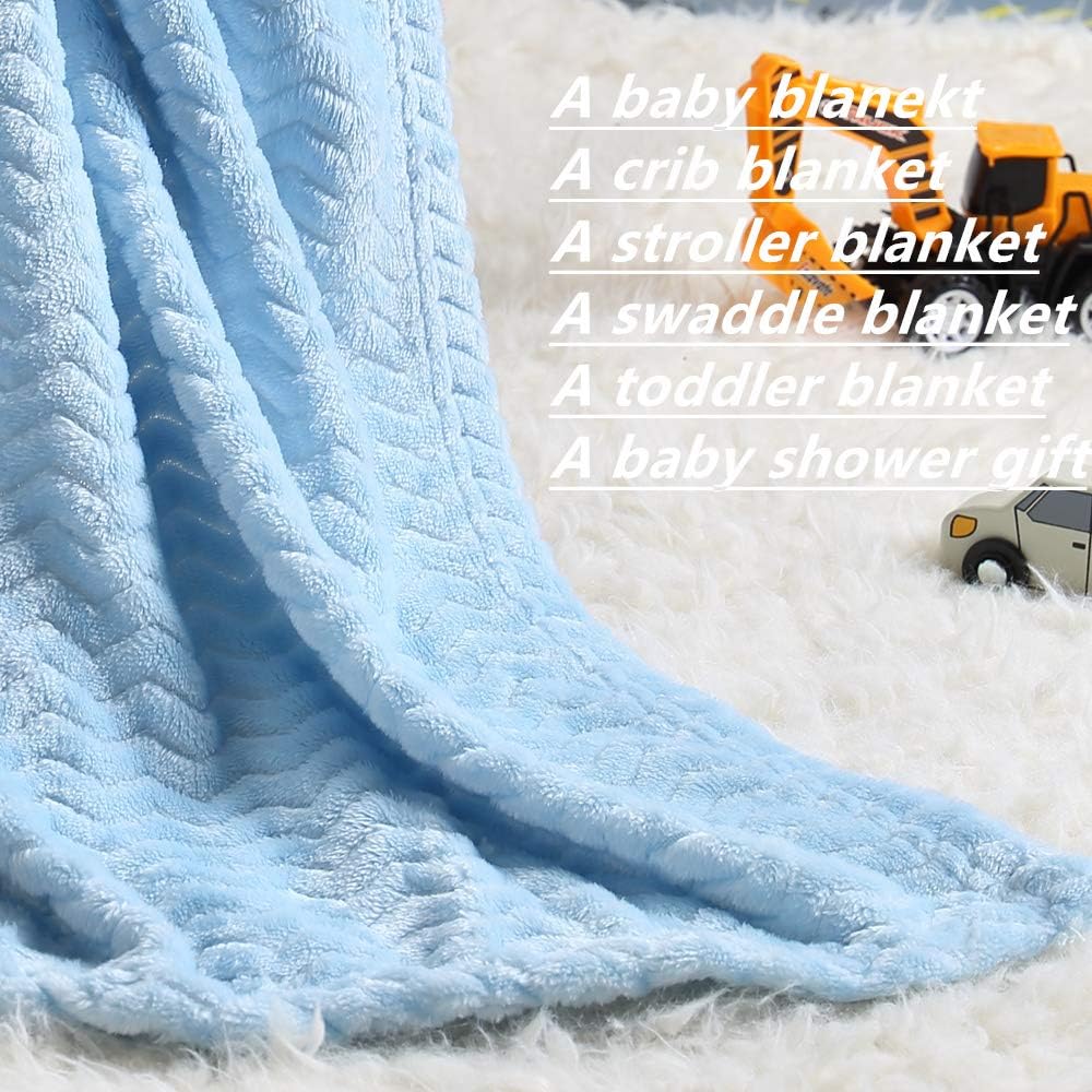 CREVENT 76x102cm Cute Cozy Fluffy Warm Baby Blanket for Girls Infants Toddlers' Bedding Crib Cot Stroller, Baby Shower Birthday Newborn's Pink- Baby Giraffe