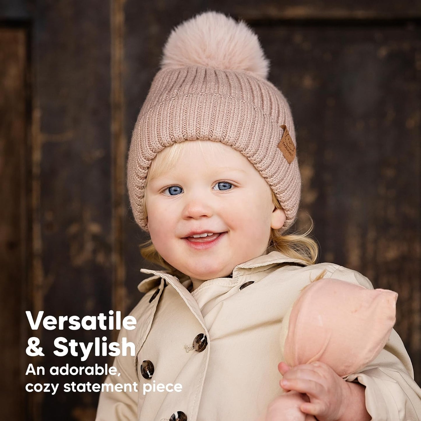 2-Pack Baby Hats, Baby Beanies for Girls, Boys - Toddler Hat, Newborn Beanie, Beanie Babies, Baby Girl Hats, Baby Boy Hats, Infant Hat, Kids Beanie, Toddler Boy Hat, Toddler Girl Hat (Rust)