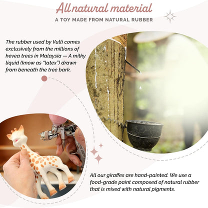 Sophie la Girafe - Baby Teething Toy - Multi-Sensory Engagement - Safe 100% Natural Rubber - Interactive Squeaker - Over 60 Years Legacy - Age: 0 m +