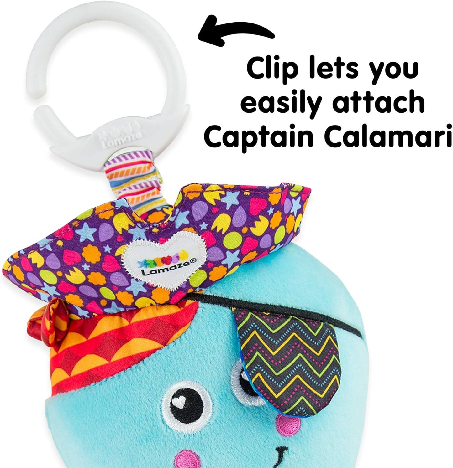 Lamaze Captain Calamari Plush Stroller Toy
