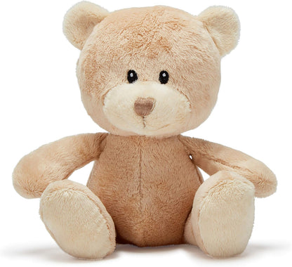 Baby Gift Set – Newborn Baby Gifts Include Baby Clothes, Muslin Cloths, Cute Blue Teddy Bear and Hanging Plaque