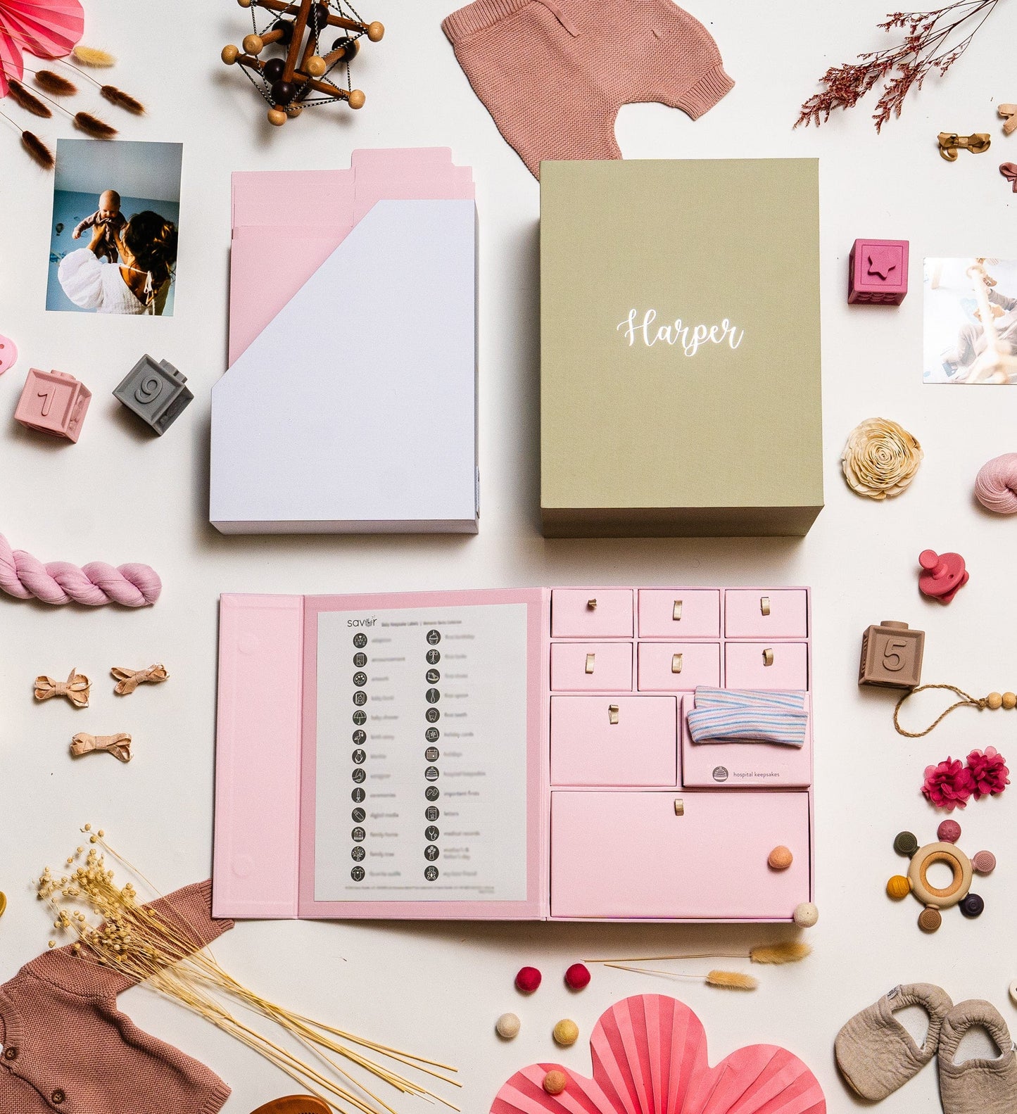 Premium Keepsake Box for Baby Milestones