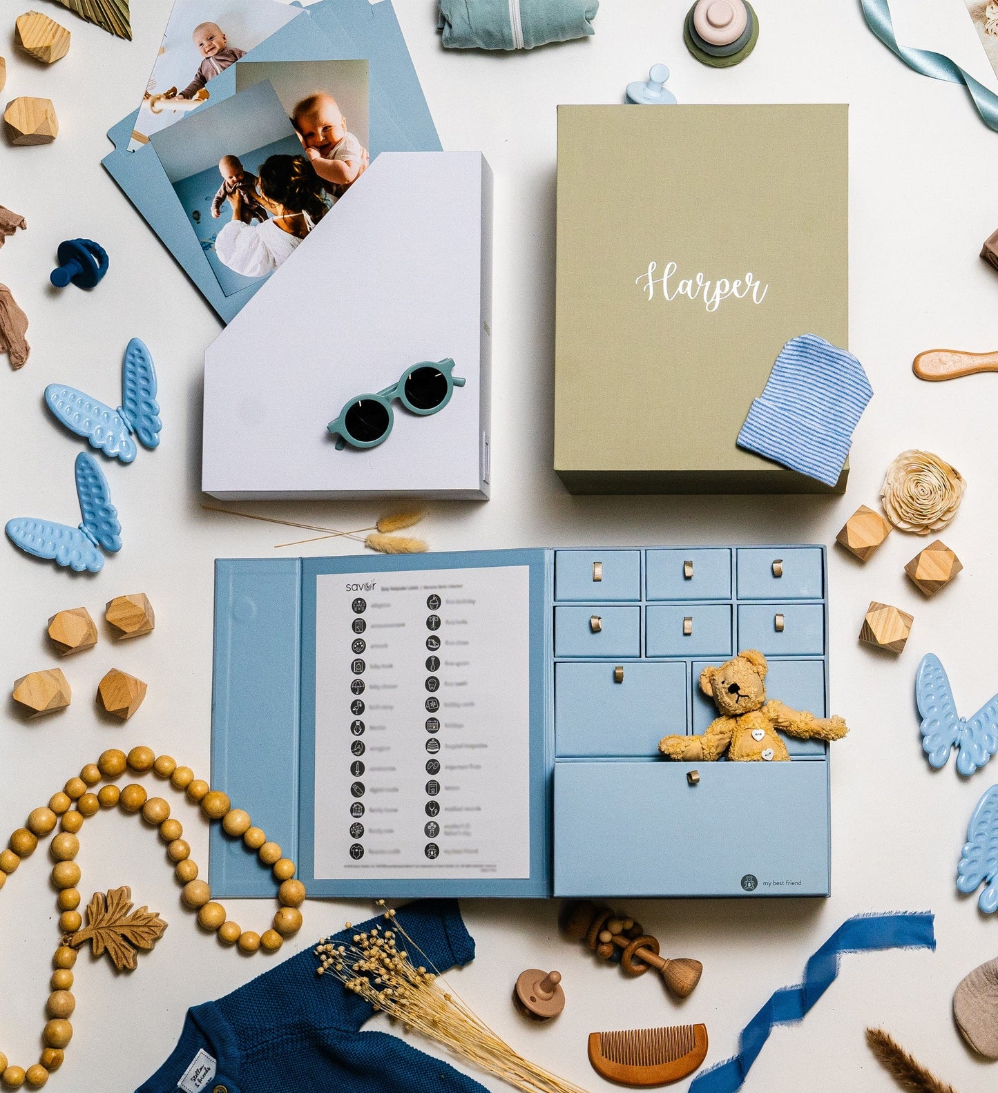 Premium Keepsake Box for Baby Milestones